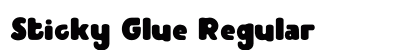 Sticky Glue Regular Font Sticky Glue Regular Font Preview
