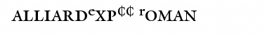 GalliardExpCC Regular Font