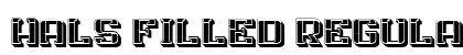 Hals Filled Regular Font Preview