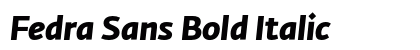 Fedra Sans Bold Italic Preview