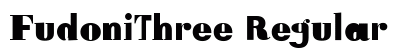 FudoniThree Regular Font Preview