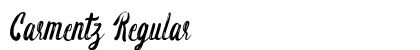Carmentz Regular Font Preview
