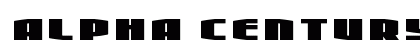 Alpha Century Title Regular Font Preview