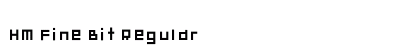 HM Fine Bit Regular Font Preview