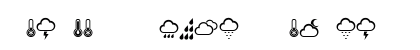 Weather Symbols Regular preview Weather Symbols Regular preview