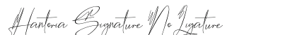 Hantoria Signature NoLigature preview