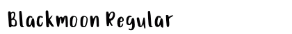 Blackmoon Regular Font Preview
