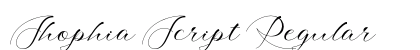 Shophia Script Regular preview