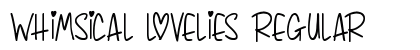 Whimsical Lovelies Regular Font Preview