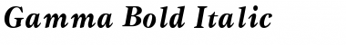 Gamma Bold Italic