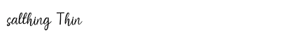 salthing Thin Font Preview
