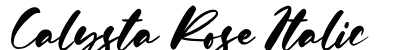 Calysta Rose Italic Font Preview