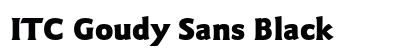 ITC Goudy Sans Black preview