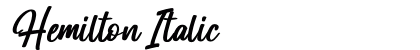 Hemilton Italic preview Hemilton Italic preview