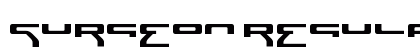 Surgeon Regular Font Preview