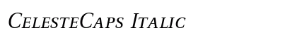 CelesteCaps Italic Font CelesteCaps Italic Font Preview
