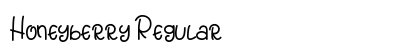 Honeyberry Regular Font Preview
