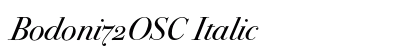 Bodoni72OSC Italic font free download