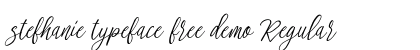 stefhanie typeface free demo Regular preview