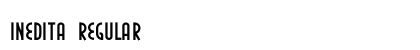 Inedita Regular Font Preview
