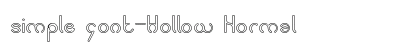 simple font-Hollow Normal Font simple font-Hollow Normal Font Preview