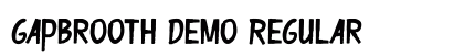 Gapbrooth Demo Regular Font Preview