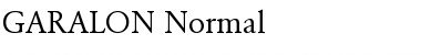 GARALON Normal Font