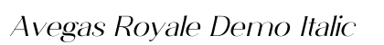 Avegas Royale Demo Italic Preview