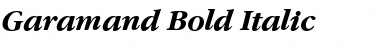 Garamand Bold Italic