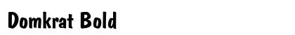 Domkrat Bold Font Preview