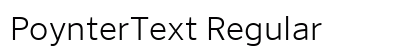 PoynterText Regular preview PoynterText Regular preview