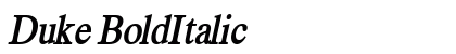 Duke BoldItalic preview