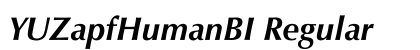 YUZapfHumanBI Regular Font Preview