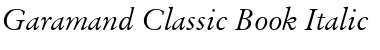 Garamand Classic Book Italic