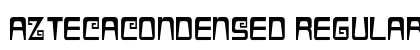 AztecaCondensed Regular Font Preview