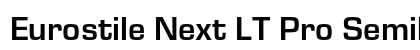 Eurostile Next LT Pro Semibold font free download