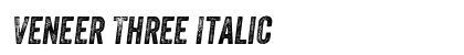 Veneer Three Italic preview Veneer Three Italic preview