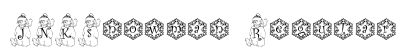 JNKSnowman Regular Font Preview