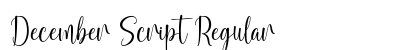 December Script Regular preview