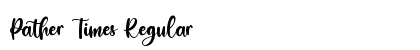 Pather Times Regular Font Preview