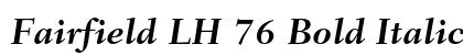 Fairfield LH 76 Bold Italic preview