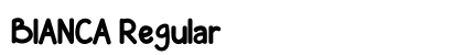 BIANCA Regular Font Preview