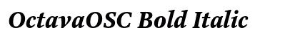 OctavaOSC Bold Italic preview OctavaOSC Bold Italic preview