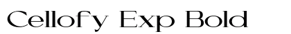 Cellofy Exp Bold preview Cellofy Exp Bold preview