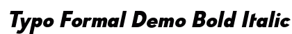 Typo Formal Demo Bold Italic preview Typo Formal Demo Bold Italic preview