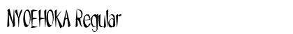 NYOEHOKA Regular Font Preview