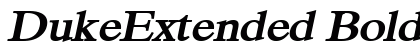 DukeExtended BoldItalic preview