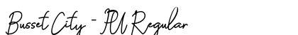 Busset City - PU Regular (OpenType) Font Preview Busset City - PU Regular (OpenType) Font Preview