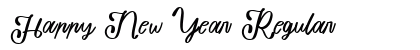 Happy New Year Regular Font Preview