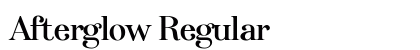 Afterglow Regular font free download